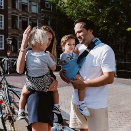 Wildride - Μάρσιπος Αγκαλιάς Για Νήπια Black Zebra