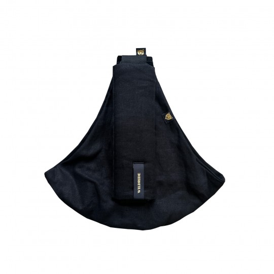 Wildride - Μάρσιπος Αγκαλιάς Για Νήπια Black Linen