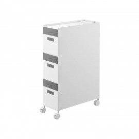 Yamazaki - Τροχήλατο Καλάθι Αποθηκέυσης 3 Επιπέδων Tower WH