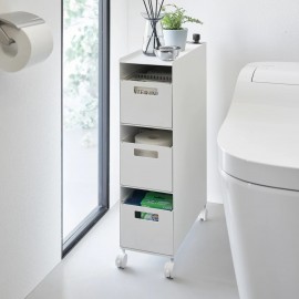 Yamazaki - Τροχήλατο Καλάθι Αποθηκέυσης 3 Επιπέδων Tower WH Yamazaki - Τροχήλατο Καλάθι Αποθηκέυσης 3 Επιπέδων Tower WH