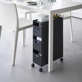 Yamazaki - Τροχήλατο Καλάθι Αποθηκέυσης 3 Επιπέδων Tower BK Yamazaki - Τροχήλατο Καλάθι Αποθηκέυσης 3 Επιπέδων Tower BK