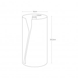 Yamazaki - Θήκη Για Χαρτί Κουζίνας Round Tower WH Yamazaki - Θήκη Για Χαρτί Κουζίνας Round Tower WH