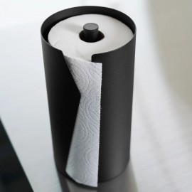 Yamazaki - Θήκη Για Χαρτί Κουζίνας Round Tower BK Yamazaki - Θήκη Για Χαρτί Κουζίνας Round Tower BK