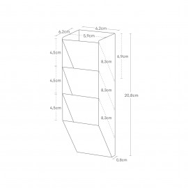 Yamazaki - Μαγνητική Μολυβοθήκη Για Μαγνητικό Πάνελ Γραφείου Tower BK