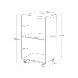 Yamazaki - Ράφι 2 Επιπέδων  Για Δίσκους Βινυλίου Tower BK