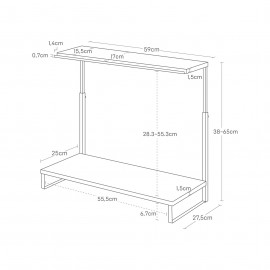 Yamazaki - Βάση Monitor 2 Επιπέδων Tower WH Yamazaki - Βάση Monitor 2 Επιπέδων Tower WH