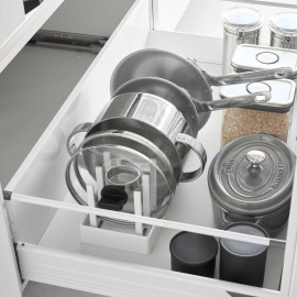 Yamazaki - Ρυθμιζόμενη Βάση Οργάνωσης Για Μαγειρικά Σκεύη Tower WH Yamazaki - Ρυθμιζόμενη Βάση Οργάνωσης Για Μαγειρικά Σκεύη Tower WH