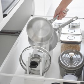 Yamazaki - Ρυθμιζόμενη Βάση Οργάνωσης Για Μαγειρικά Σκεύη Tower WH Yamazaki - Ρυθμιζόμενη Βάση Οργάνωσης Για Μαγειρικά Σκεύη Tower WH