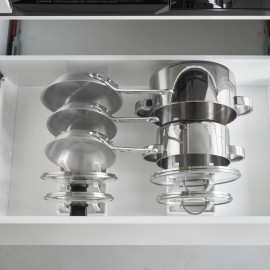 Yamazaki - Ρυθμιζόμενη Βάση Οργάνωσης Για Μαγειρικά Σκεύη Tower WH Yamazaki - Ρυθμιζόμενη Βάση Οργάνωσης Για Μαγειρικά Σκεύη Tower WH