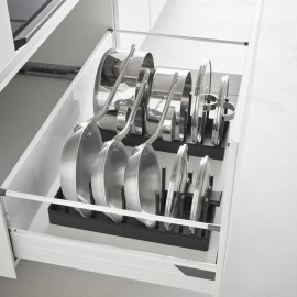 Yamazaki - Ρυθμιζόμενη Βάση Οργάνωσης Για Μαγειρικά Σκεύη Tower BK Yamazaki - Ρυθμιζόμενη Βάση Οργάνωσης Για Μαγειρικά Σκεύη Tower BK