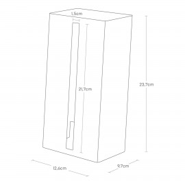 Yamazaki - Κάθετη Επιτραπέζια Θήκη Για Χαρτομάντηλα Tower BK Yamazaki - Κάθετη Επιτραπέζια Θήκη Για Χαρτομάντηλα Tower BK