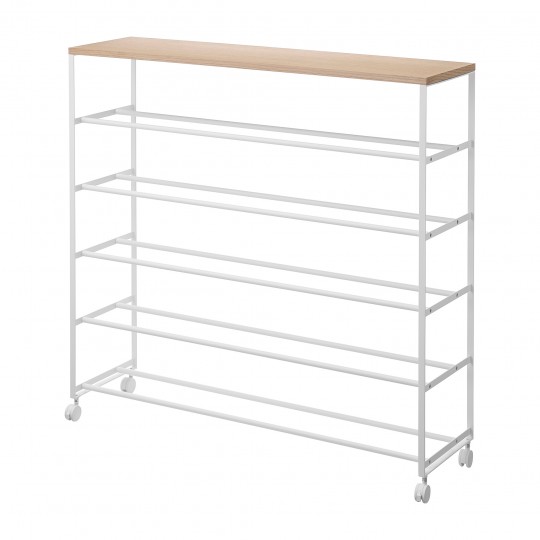 Yamazaki - Ράφι Για Παπούτσια 5 Επιπέδων Με Ροδάκια Tower WH