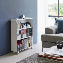 Yamazaki - Βιβλιοθήκη Τρόλεϊ 3 Επιπέδων Tower Slim WH Yamazaki - Βιβλιοθήκη Τρόλεϊ 3 Επιπέδων Tower Slim WH