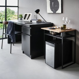 Yamazaki - Βοηθητικό Τραπέζι / Γραφείο Με Συρόμενο Ράφι Tower BK