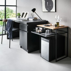 Yamazaki - Βοηθητικό Τραπέζι / Γραφείο Με Συρόμενο Ράφι Tower BK