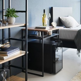 Yamazaki - Βοηθητικό Τραπέζι / Γραφείο Με Συρόμενο Ράφι Tower BK