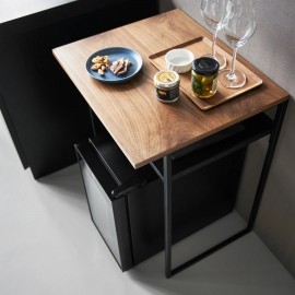 Yamazaki - Βοηθητικό Τραπέζι / Γραφείο Με Συρόμενο Ράφι Tower BK