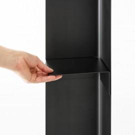 Yamazaki - Σταντ Για Χαρτί Υγείας Με Ροδάκια Slim Tower BK