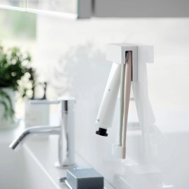 Yamazaki - Επιτοίχια Βάση Στήριξης Οδοντόβουρτσας / Οδοντόκρεμας Tower WH