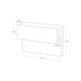 Yamazaki - Επιτοίχια Βάση Στήριξης Οδοντόβουρτσας / Οδοντόκρεμας Tower BK