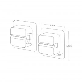 Yamazaki - Επιτοίχια Κλιπς Πολλαπλών Χρήσεων Σετ 2 WH