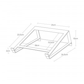 Yamazaki - Βάση Στήριξης Tablet / Laptop Διπλής Θέσης Tower WH Yamazaki - Βάση Στήριξης Tablet / Laptop Διπλής Θέσης Tower WH
