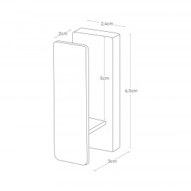Yamazaki - Επιτοίχιες Μονές Κρεμάστρες Σετ 3 Tower WH
