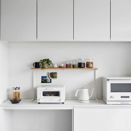 Yamazaki - Ράφι Πάγκου Κουζίνας Με Ξύλινη Επιφάνεια Tower WH Yamazaki - Ράφι Πάγκου Κουζίνας Με Ξύλινη Επιφάνεια Tower WH