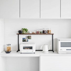 Yamazaki - Ράφι Πάγκου Κουζίνας Με Ξύλινη Επιφάνεια Tower BK Yamazaki - Ράφι Πάγκου Κουζίνας Με Ξύλινη Επιφάνεια Tower BK