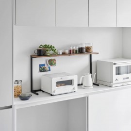 Yamazaki - Ράφι Πάγκου Κουζίνας Με Ξύλινη Επιφάνεια Tower BK Yamazaki - Ράφι Πάγκου Κουζίνας Με Ξύλινη Επιφάνεια Tower BK