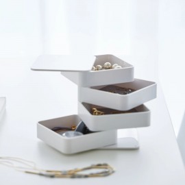 Yamazaki - Κουτί Αποθήκευσης Κοσμημάτων 4 Βαθμίδων Square Tower WH