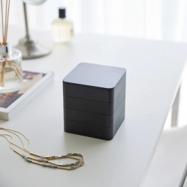 Yamazaki - Κουτί Αποθήκευσης Κοσμημάτων 4 Βαθμίδων Square Tower BK Yamazaki - Κουτί Αποθήκευσης Κοσμημάτων 4 Βαθμίδων Square Tower BK