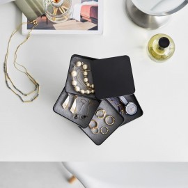 Yamazaki - Κουτί Αποθήκευσης Κοσμημάτων 4 Βαθμίδων Square Tower BK Yamazaki - Κουτί Αποθήκευσης Κοσμημάτων 4 Βαθμίδων Square Tower BK