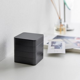 Yamazaki - Κουτί Αποθήκευσης Κοσμημάτων 4 Βαθμίδων Square Tower BK Yamazaki - Κουτί Αποθήκευσης Κοσμημάτων 4 Βαθμίδων Square Tower BK