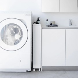 Yamazaki - Τρόλεϊ Κουζίνας/Μπάνιου 4 Επιπέδων Tower Slim WH Yamazaki - Τρόλεϊ Κουζίνας/Μπάνιου 4 Επιπέδων Tower Slim WH