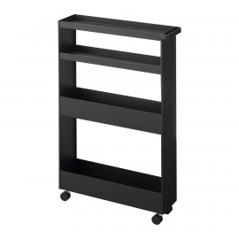 Yamazaki - Τρόλεϊ Κουζίνας/Μπάνιου 4 Επιπέδων Tower Slim BK