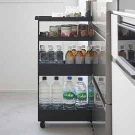 Yamazaki - Τρόλεϊ Κουζίνας/Μπάνιου 4 Επιπέδων Tower Slim BK Yamazaki - Τρόλεϊ Κουζίνας/Μπάνιου 4 Επιπέδων Tower Slim BK