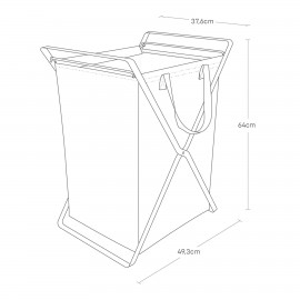 Yamazaki - Πτυσσόμενο Καλάθι Για Άπλυτα Hamper Tower Large BK