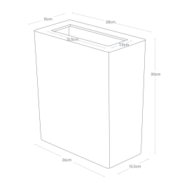 Yamazaki - Κάδος Σκουπιδιών Rin Slim WH