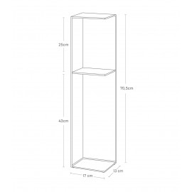 Yamazaki - Σταντ Αποθήκευσης Μπάνιου Με 2 Ράφια BK