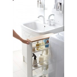 Yamazaki - Τρόλεϊ Κουζίνας/Μπάνιου 3 Επιπέδων Tower Slim WH