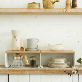 Yamazaki - Ράφι Οργάνωσης Κουζίνας Tosca Wood-Top