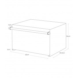 Yamazaki - Μεταλλική Ψωμιέρα WH L43xW36,5xH24cm Yamazaki - Μεταλλική Ψωμιέρα WH L43xW36,5xH24cm