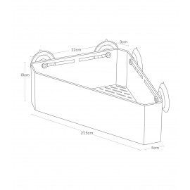 Yamazaki - Γωνιακό Ράφι/Οργανωτής Μπάνιου  WH