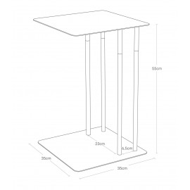 Yamazaki - Βοηθητικό Τραπεζάκι Sliding BK