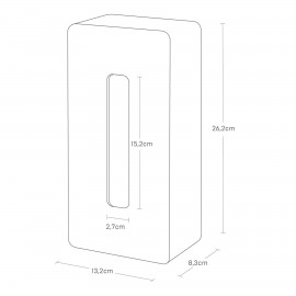 Yamazaki - Επιτοίχια Θήκη Για Χαρτομάντηλα Tower WH
