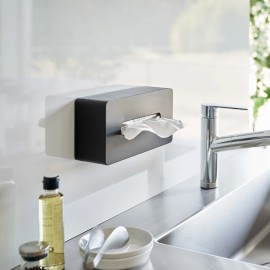 Yamazaki - Επιτοίχια Θήκη Για Χαρτομάντηλα Tower BK