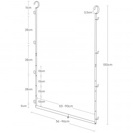 Yamazaki - Ράγα Επέκτασης Ντουλάπας Σε 2 Επίπεδα Smart WH Yamazaki - Ράγα Επέκτασης Ντουλάπας Σε 2 Επίπεδα Smart WH