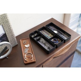 Yamazaki - Κουτί αποθήκευσης Κοσμημάτων & Αξεσουάρ 3 Θέσεων Με Καπάκι BK