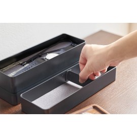 Yamazaki - Κουτί αποθήκευσης Κοσμημάτων & Αξεσουάρ 3 Θέσεων Με Καπάκι BK